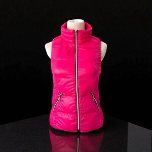 ANORAK PINK PUFFER DUCK DOWN FEATHER VEST SIZE MEDIUM